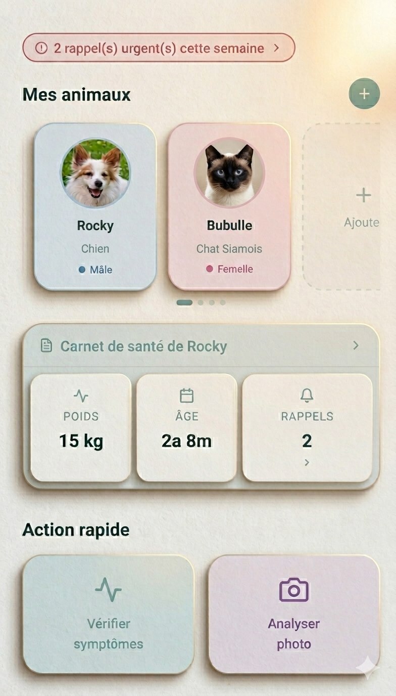Application 2SIRE — carnet de santé